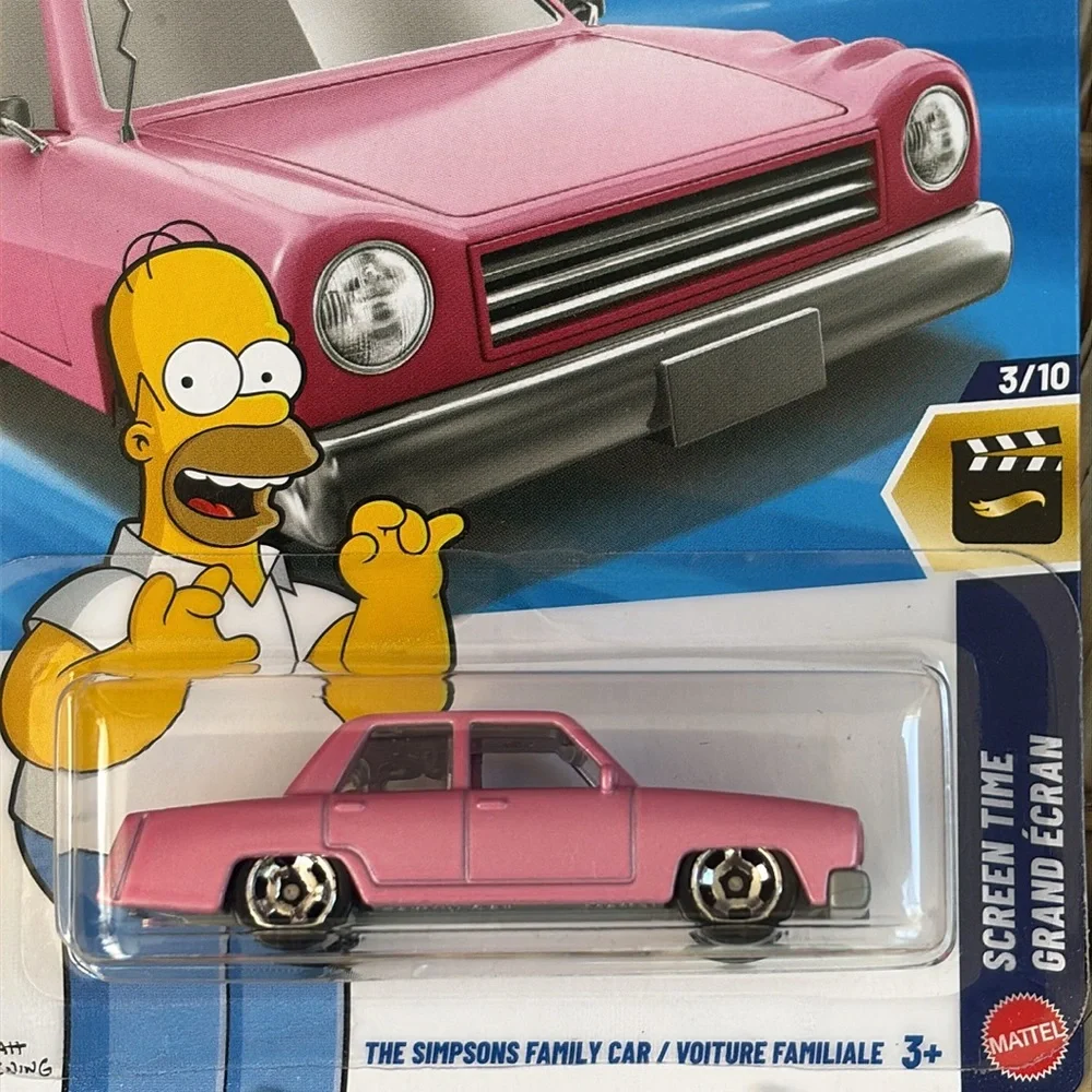 Hot Wheels Simpsons Family Cartoon Pink Car Hotwheels Diecast Collectible Toy 🆕